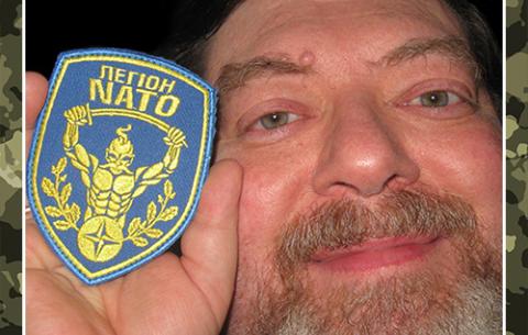 Тимур Литовченко з шевроном "Легіон НАТО"