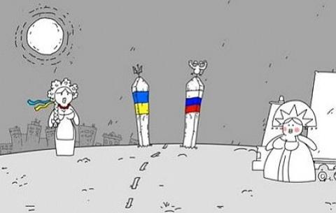 В мережі з’явився мультфільм про російський „гуманітарний конвой”
